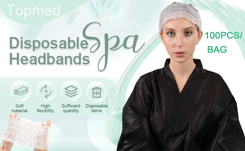 White Hair Net desechable SPA Harband barato