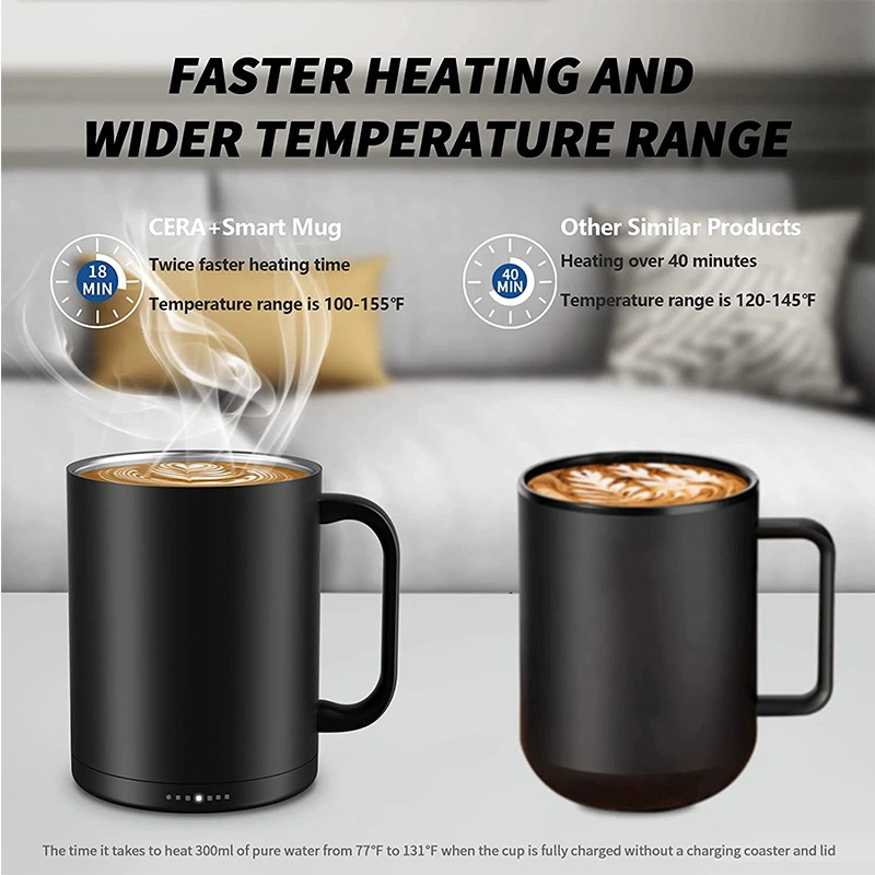 Sample Customize Mobile Phone Can Be Remote Smart Thermostatic Coffee Cup/Smart Mug