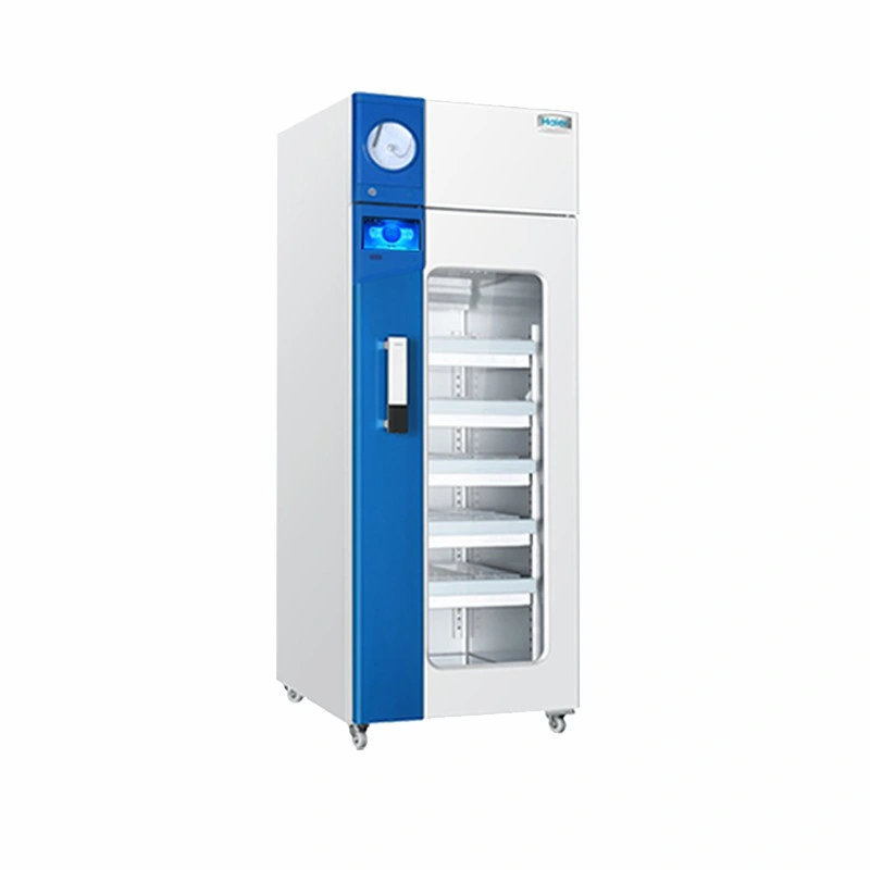 Réfrigérateur pour banque de sang HXC-1369 Chine Fabrication réfrigérateur double porte Armoire de réchauffage du sang/des liquides pour réfrigérateur-congélateur de vaccins pour banque de sang