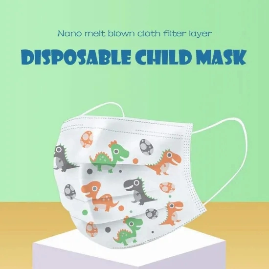 Customized Packing Box Kids Protective Sterile Non-Woven Fabric Masks