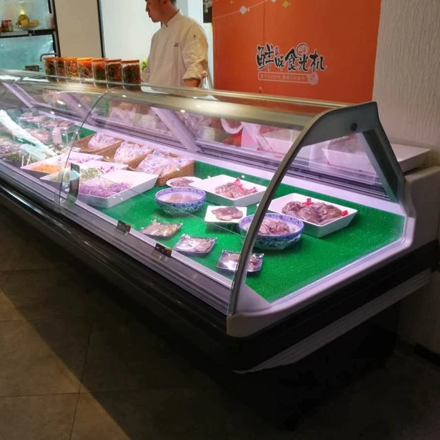 Commercial Supermarket Serve-Over Food Counters Wholesale/Supplier Commercial Deli Refrigerator