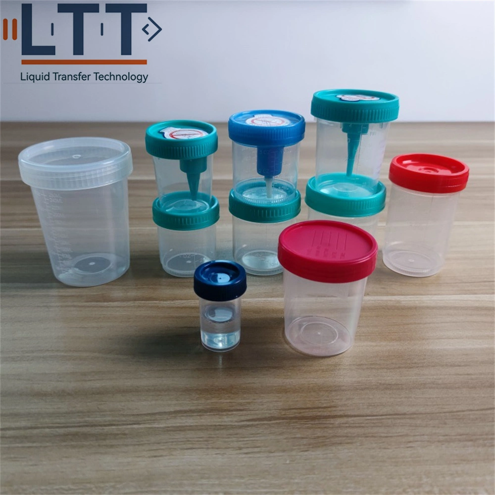 Disposable Sterile Sample Cup with Screw Specimen Container PP Urine Container 40ml 60ml 90ml