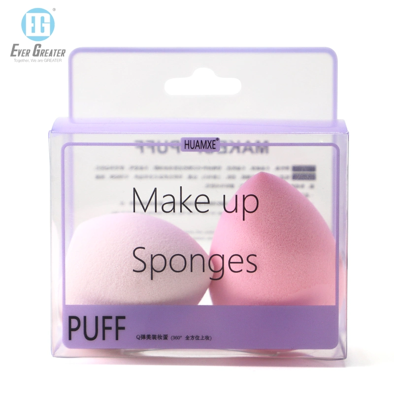 PVC Product Pack Makeup Box Makeup Sponge Plastic Packaging Boxes