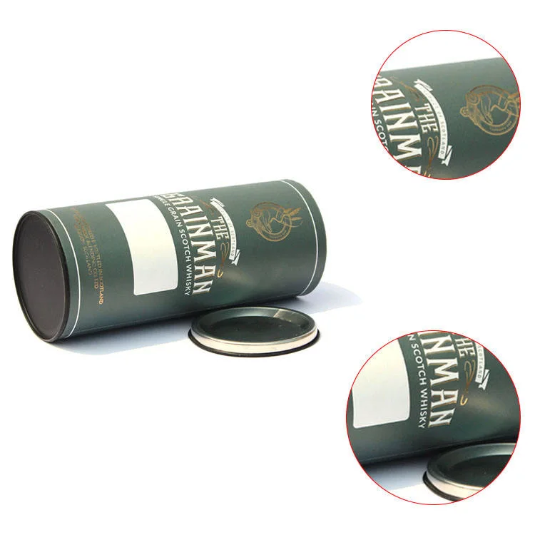 Custom Round Milk Powder Boxes Kraft Cylinder Packaging Box Paper Tubes for Snacks