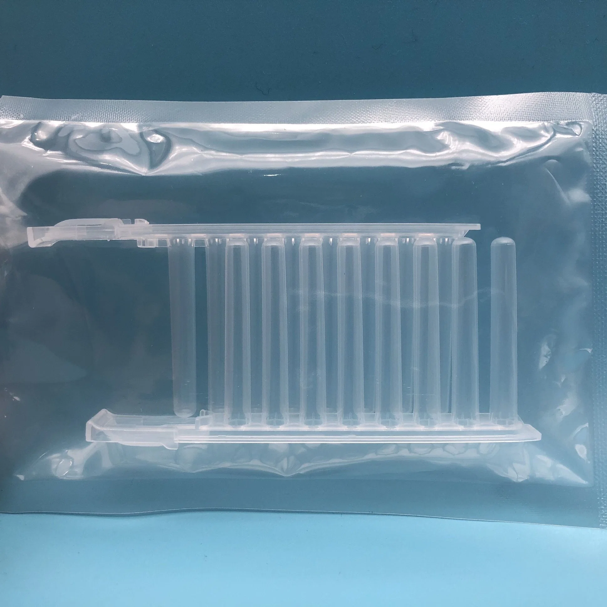 Transparent High Grade PP Laboratory 8 Strip Rob Comb Tube Suit with 2.2ml U Shape 96 Deep Wells Culture Plate