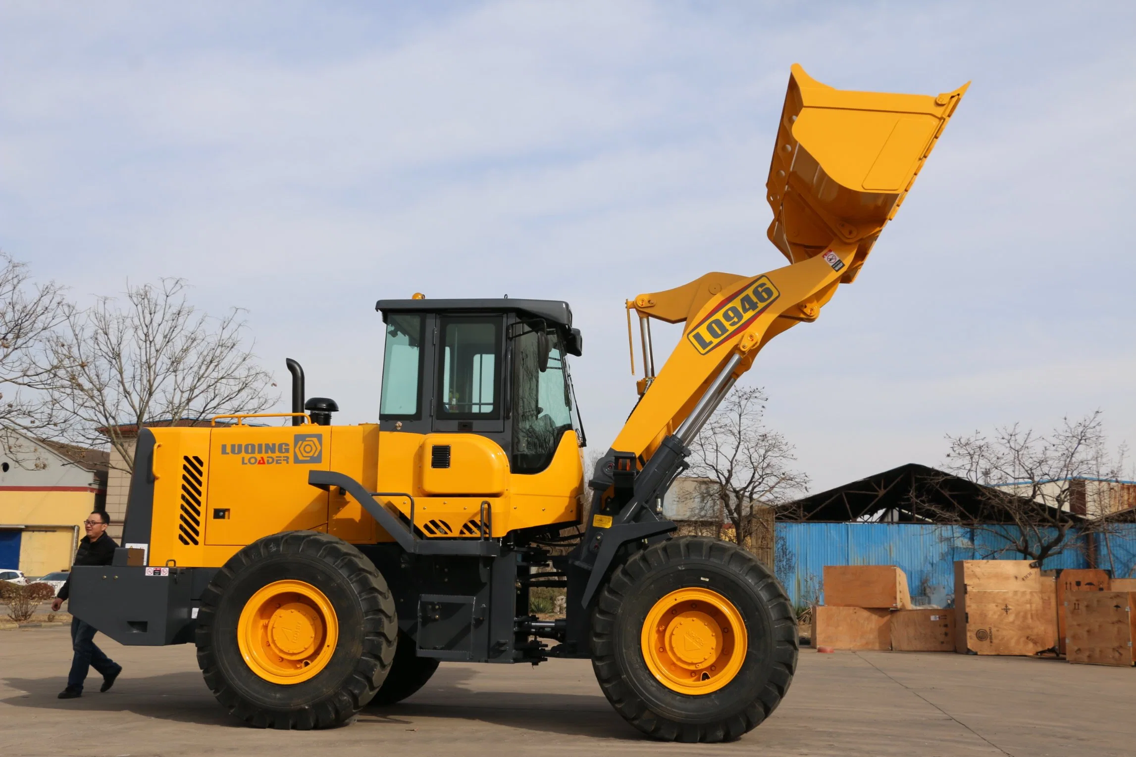 Best Quality Chinese Small Compact Garden Farm Tractor Front End Mini Wheel Loader 946 with CE Approval