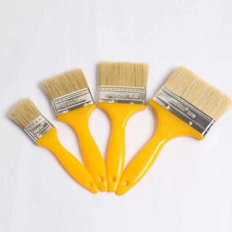 Factory High quality/High cost performance  1/1.5/2/2.5/3/4/5/6/8 Inch Paint Brush with Plastic Wooden Handle Paint Brush