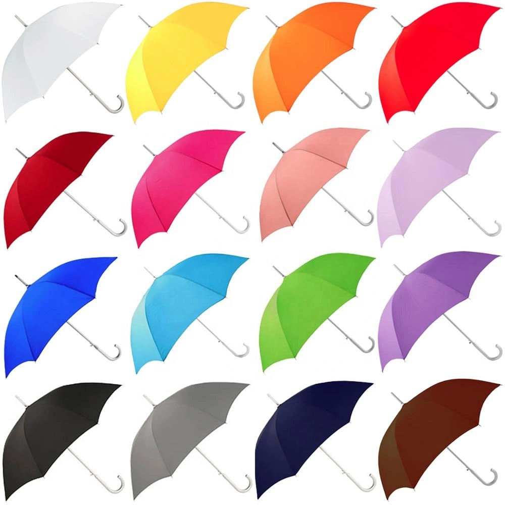 Quality Custom Promotion Straight Automatic Open Parasol Outdoor Giveaways Aluminum Umbrella