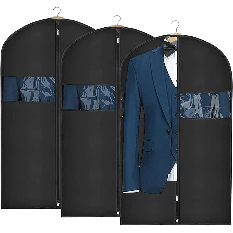 High quality/High cost performance Eco Friendly Custom Logo Protection Dust Proof Storage Packing Non Woven Foldable Suit Garment Bag