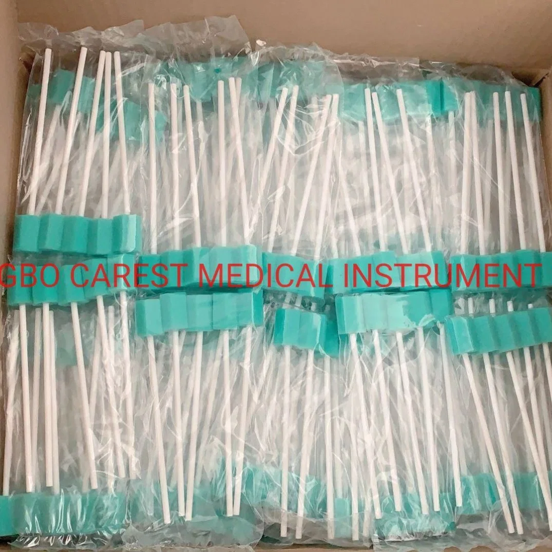 Uso médico Disposable Oral Swabs esponja Oral Stick