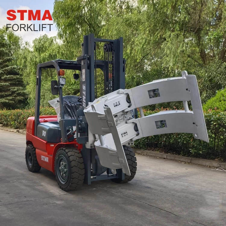 Stma High quality/High cost performance  Forklift Attachments Paper Roll Clamps Used for Conduit Piping or Paper Roll