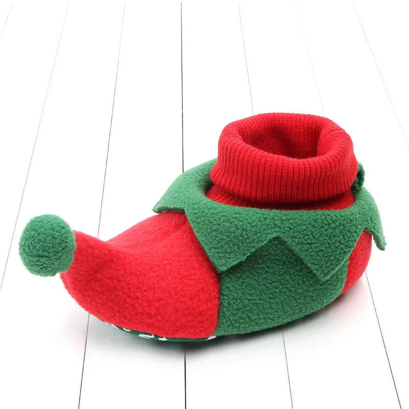 New Autumn and Winter Baby Toddler Shoes Soft Sole Velvet Christmas Gift