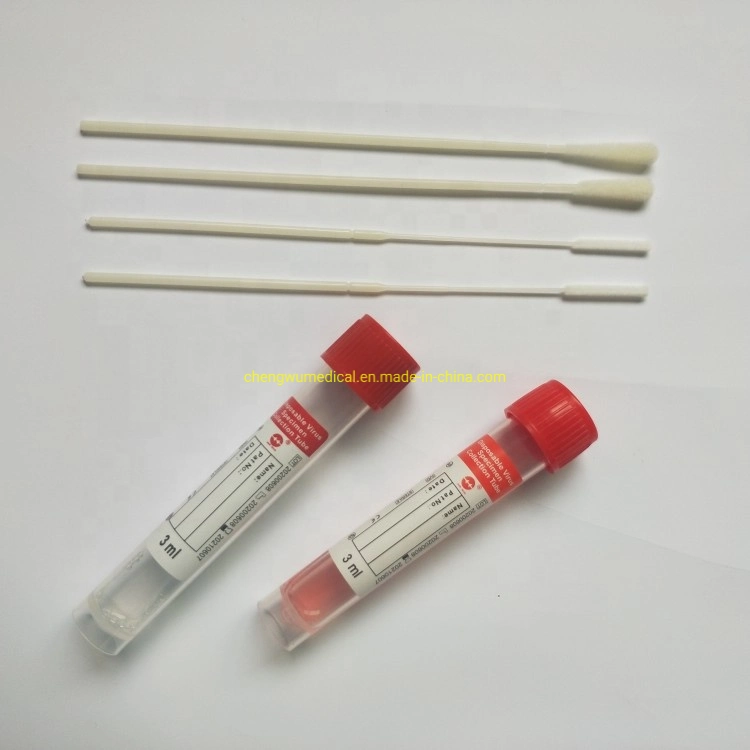 DNA Rna Test Kit Transport Medium Vtm Disposable Specimen Collection Virus Sampling Tube