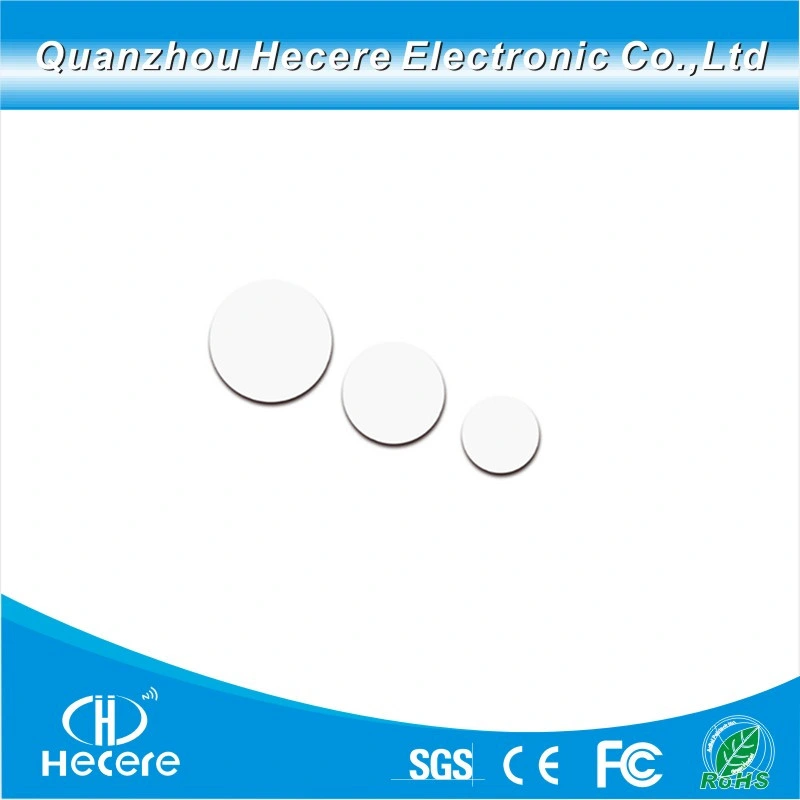 Contactless RFID Circle Tags 125kHz T5577/Em4305 Coin RFID Cards with Sticker