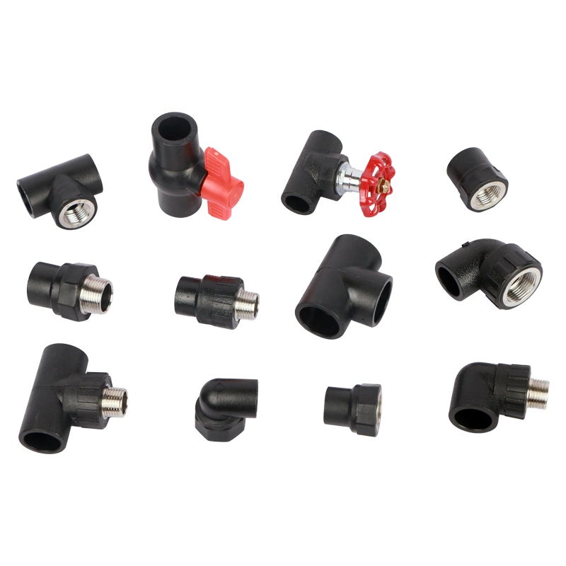 High quality/High cost performance  HDPE Pipe Connection Fittings Female Thread Elbow Thread Tee and Reducer Coupling