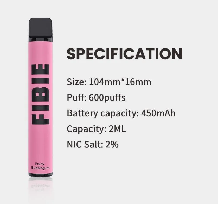 Disposable/Chargeable Vape Amazon Online Shopping E Vape Price Fibie 600 Puffs Custom Vaporizer Pen