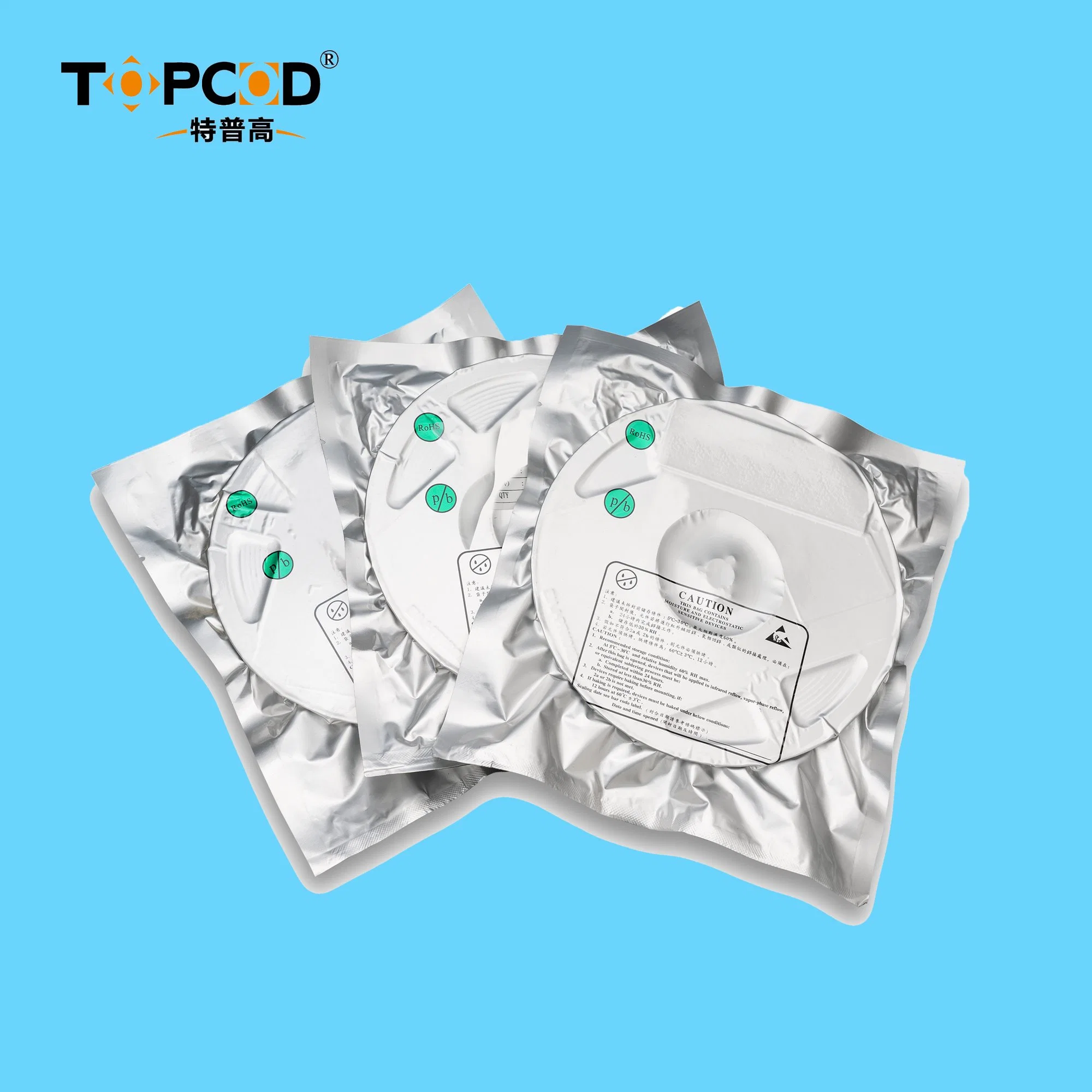 Vacuum Packing ESD Aluminum/PE Laminated Foil Bag for IC Chips