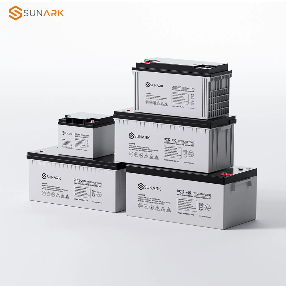 Compras online Sunark ácido de chumbo Sunark Tianneng chumbo ácido Bateria 200Ah 12V 12 Volts 200 AMP pilhas solares