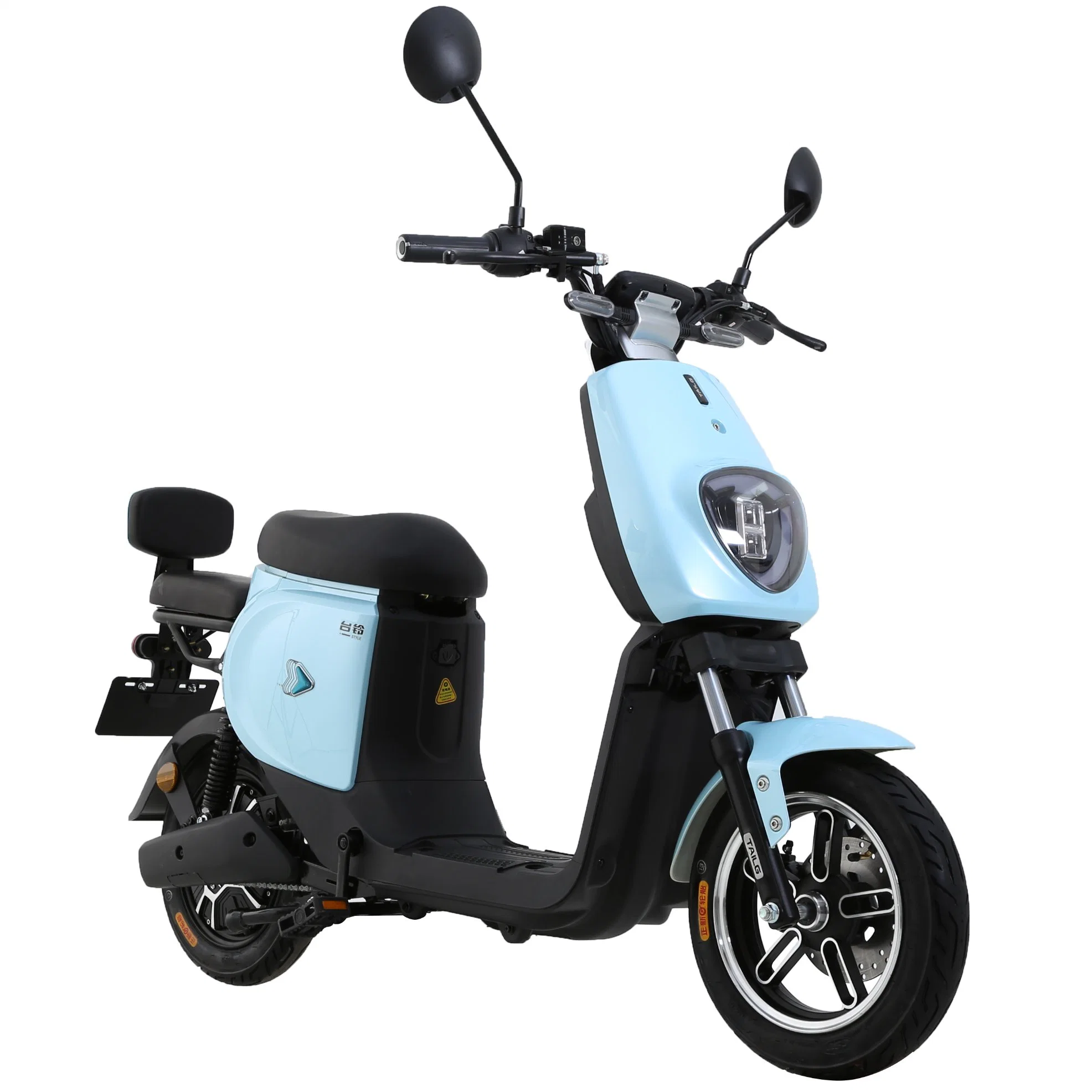 48V500W Electric Moped Scooter with Removable Lithium Battery