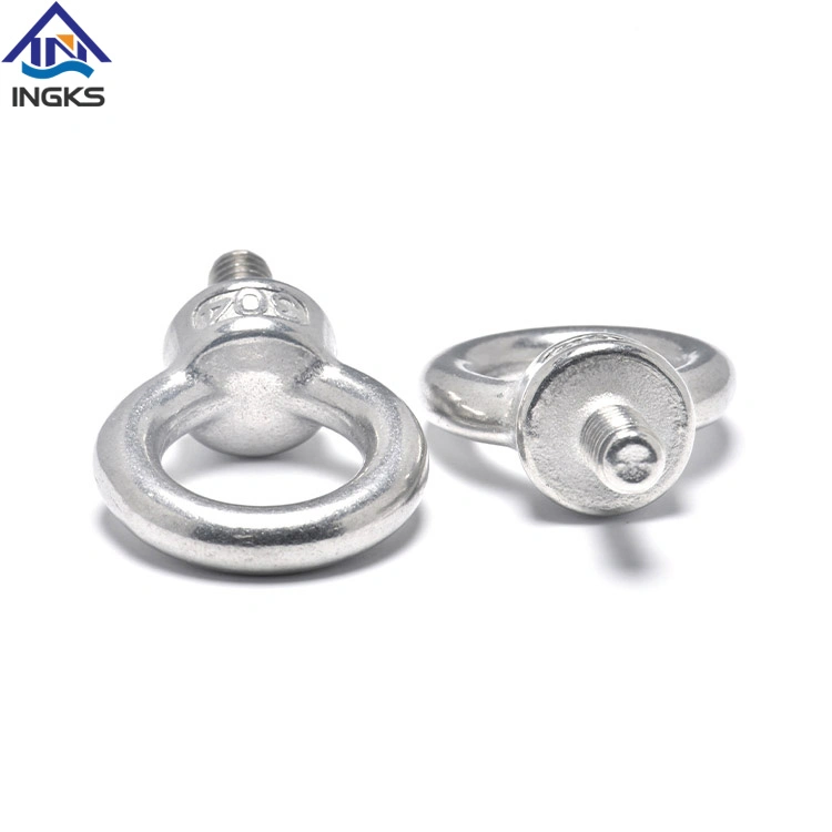 SS304 316 Stainless Steel DIN580 M8 M10 M12 Welded Eye Hook Lifting Eye Bolt