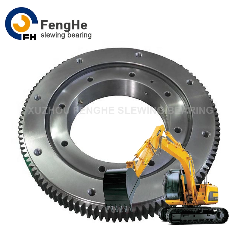 Single Row Four Point Contact Ball Slewing Bearing (HS) External Gear Used for Jib Crane