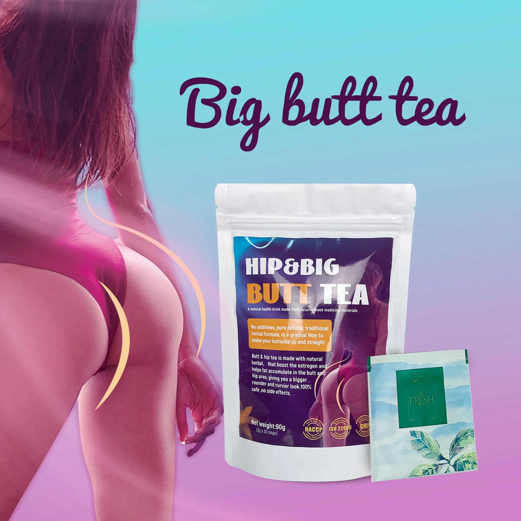 Hip Enlargement Herbal Buttock Firming Tea Abundant Supplements Tea