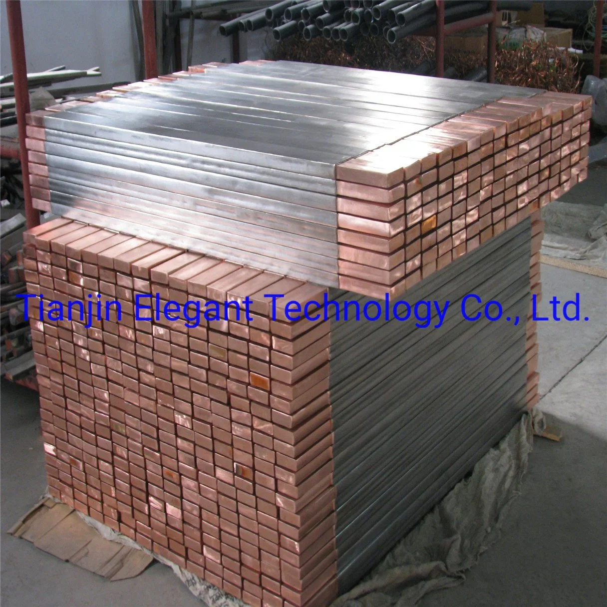 316L Stainless Steel Clad Copper for Wet Metallurgy/ Steel Copper Clad Bar Electroplating