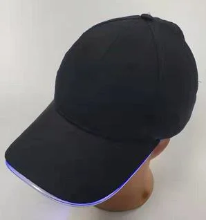 Heavy Brushed Cotton LED Party Warning Fishing Outdoor 6 Panel Cap