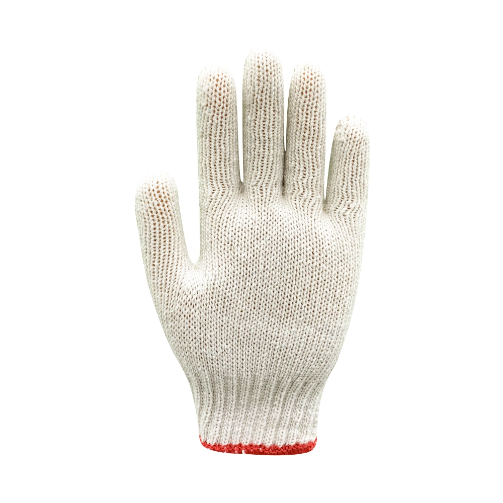 Prix de gros en Chine 7/10guage Gants de sécurité tricotés en coton blanc pour la construction/industrie/travail/protecteur