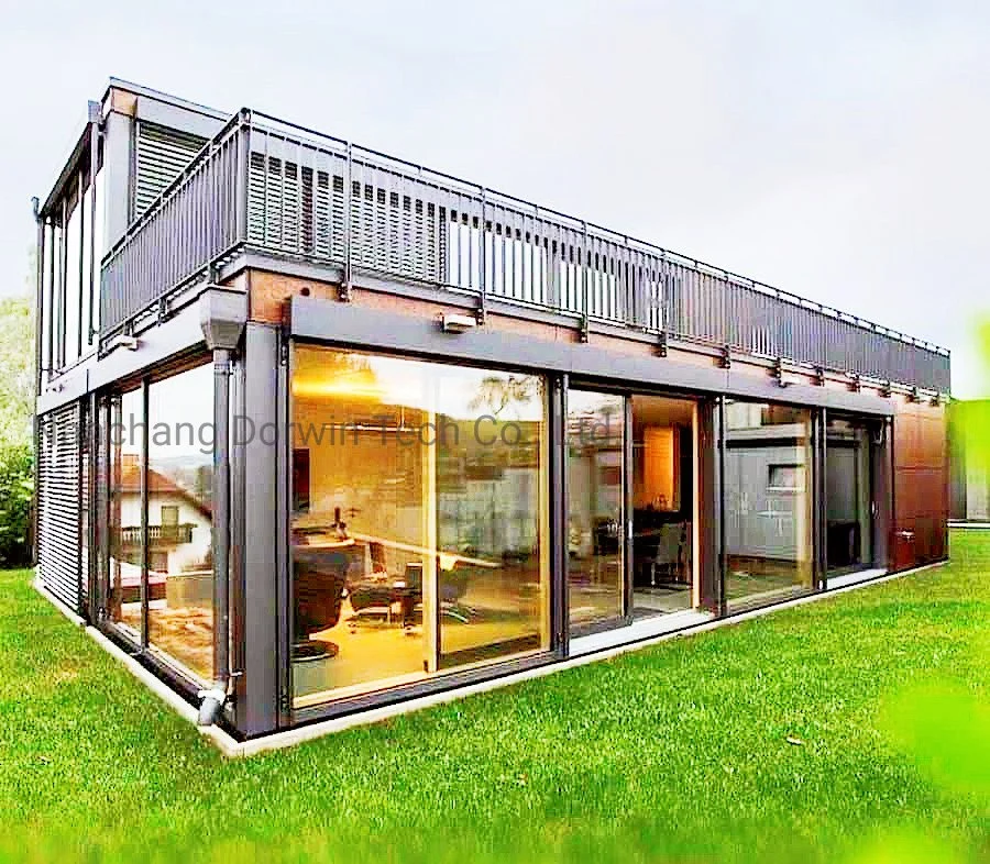 2-Story Modern Eco-Friendly Recycled Modular Villa House Shipping Container Home