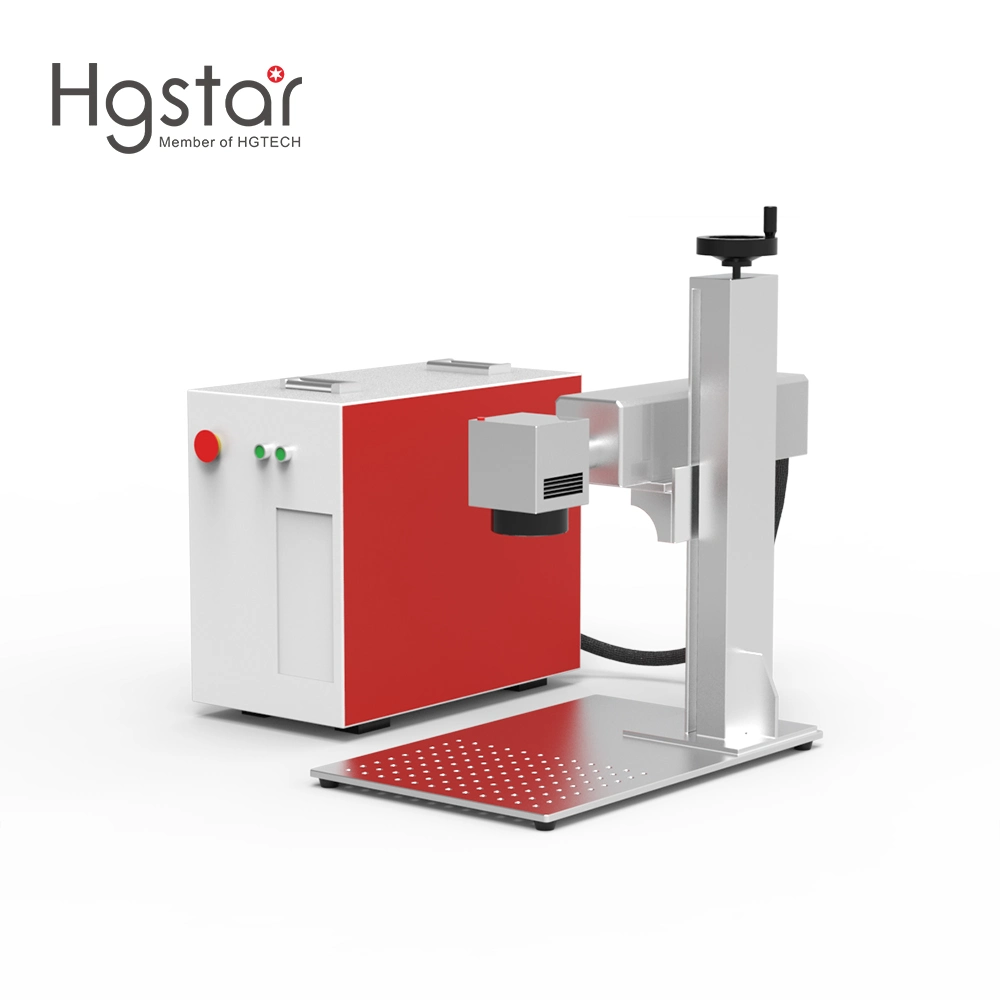 Hgstar portátil personalizada 20W 30W 40W 50W 70W 100W de CO2 en 3D/UV/Fibra de cristal de la máquina de marcado láser Máquina de grabado de metal y marcado Non-Metal