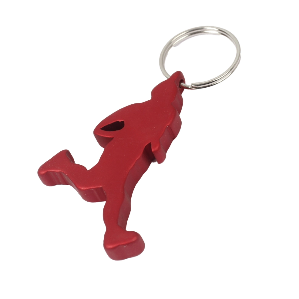 Custom Skier Keychain Bottle Opener Durable Aluminium Alloy Bottle Opener