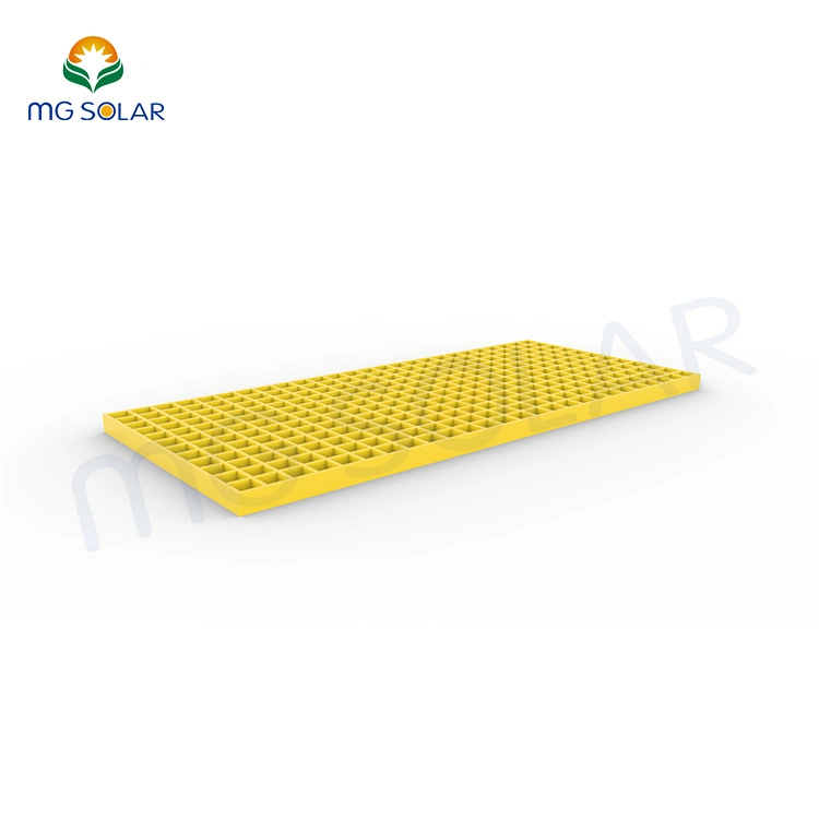 Highlight Color Fiberglass FRP Walkway in Solar Panels Mounting