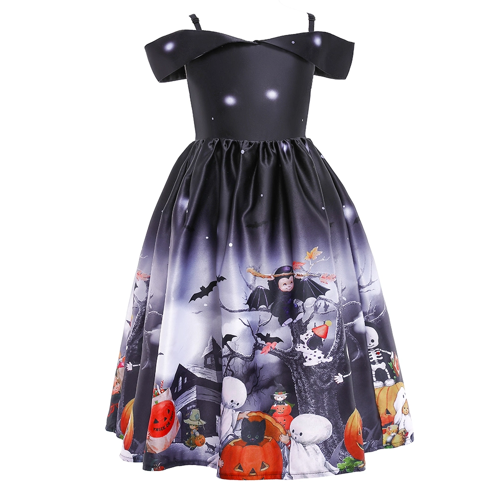 All Hallows Day Dress Baby Wear Puffy Girls Party Garment