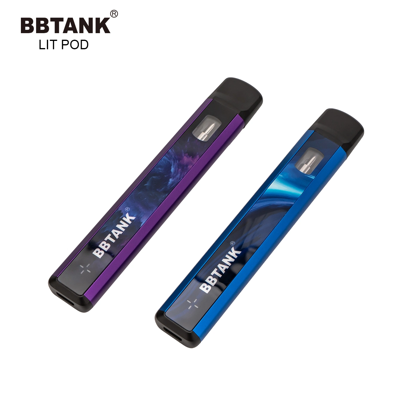 El vaporizador Bbtank muestra gratuita de resina en vivo Llama suave Vape pluma desechable personalizado