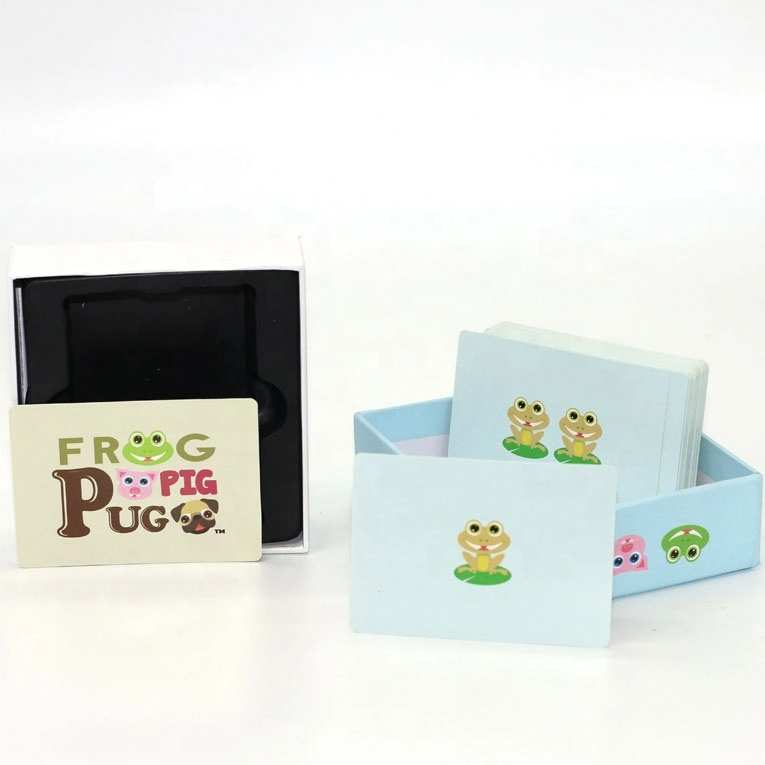 Custom Educational Cards with Lid and Bottom Box for Kids