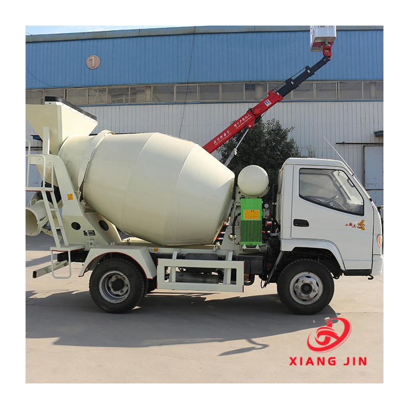 Mezclador de cemento móvil T-King de 2.6m3 Mezclador de cemento hidráulico para camiones Tanque