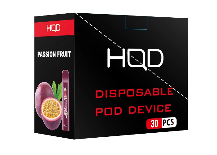 Hqd Cuvie 300 Bouffées Cigarette Électronique Sans Nicotine Saveur Fruit de la Passion Vente en Gros Vapoteuse Jetable