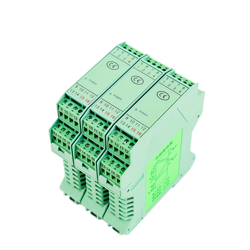 Warehouse Signal Allocator with 1 in 1 out 1 in 2 out 1 in 3 out Industrial Signal Distributor 4-20mA 0-10V 1-5V 0-10mA Output China Signal Isolator DC24V DC12V