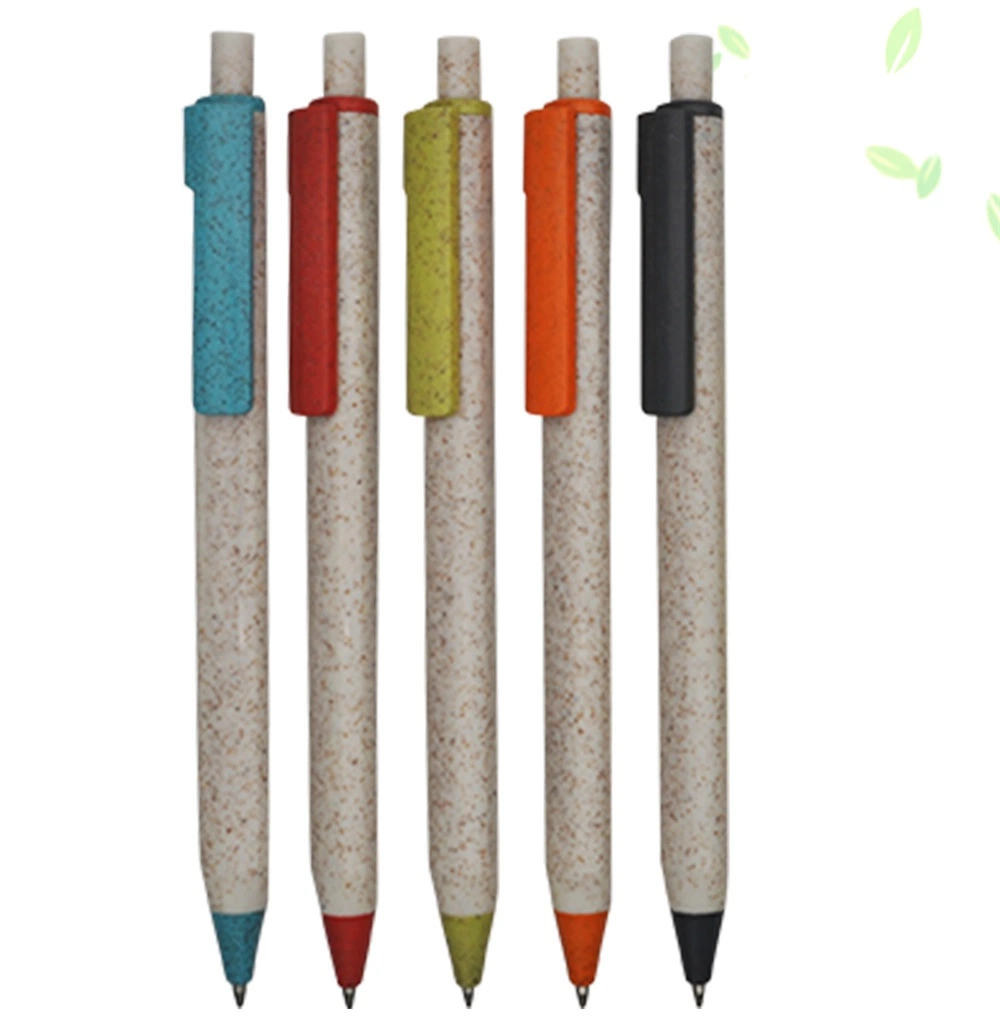 New Plastic Ball Pen with Wheat Straw Material for Writing Instrument