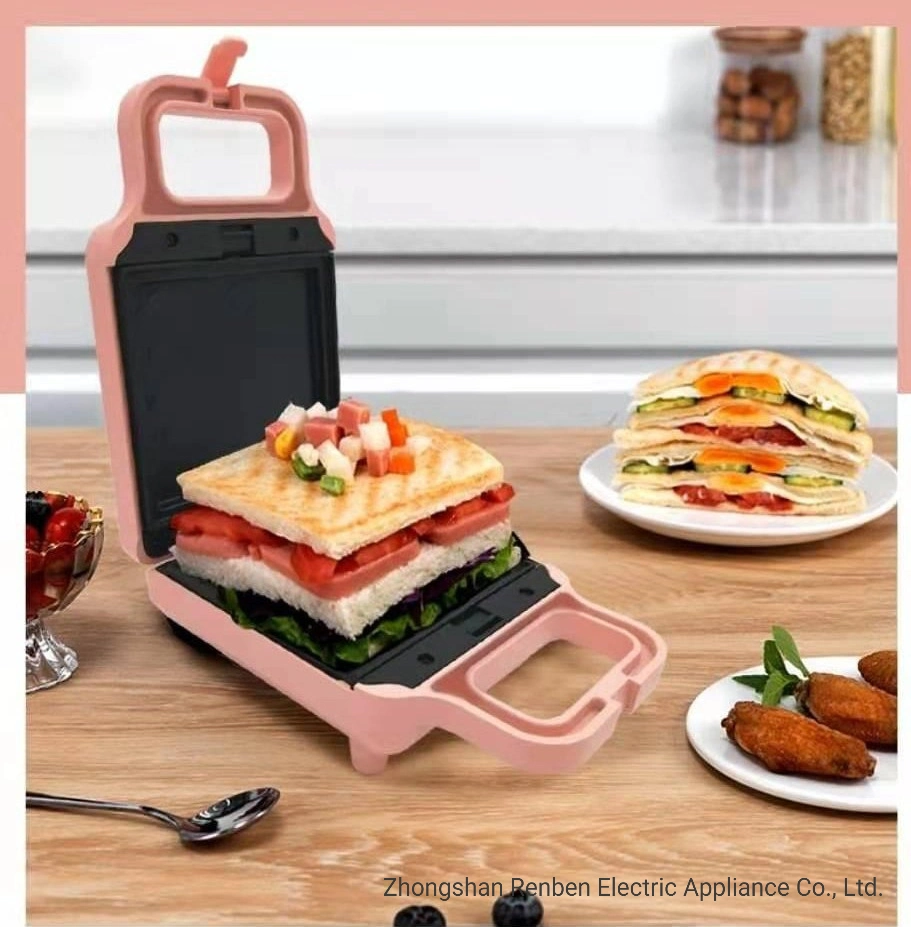 Las placas desmontables Waffle Maker y bola de carne Sandwichera Grill Maker 3 en 1 para el hogar