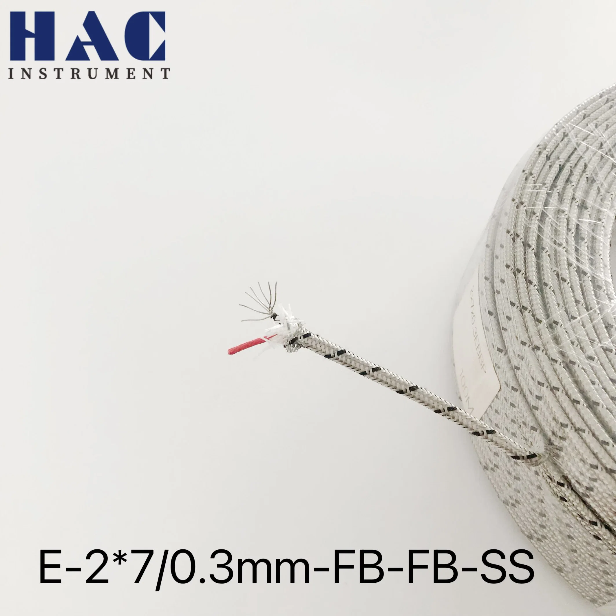 Fiberglass -Fiberglass-Stainless Steel Shield Thermocouple Cable