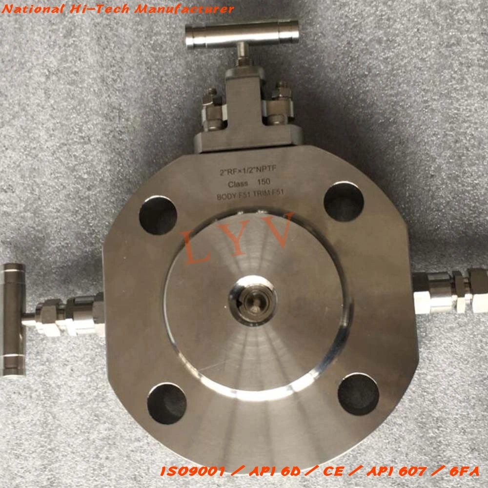 Swagelok Type Mono Flange 2" to 1/2" Fnpt Dbb Double Block and Bleed Valve