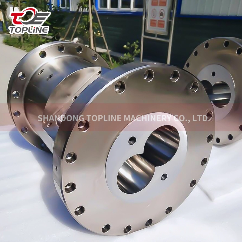 Venta caliente Shandong Arrow piezas de repuesto barril para tornillo doble Extrusora