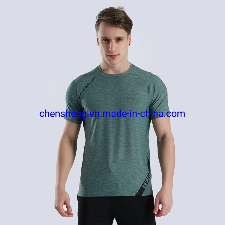 Fashion Solid Color Quick Dry Cheap Wholesale/Supplier T Shirts Mens Tshirt Sport Plain T Shirt Wear for Gym Fitness