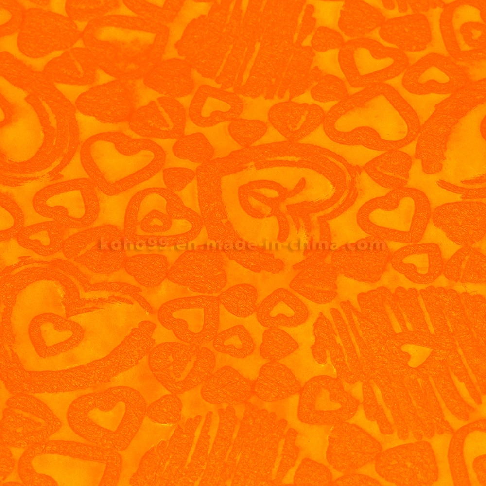 Orange 2022 Small Love Embossed Cloth for Gift Packing