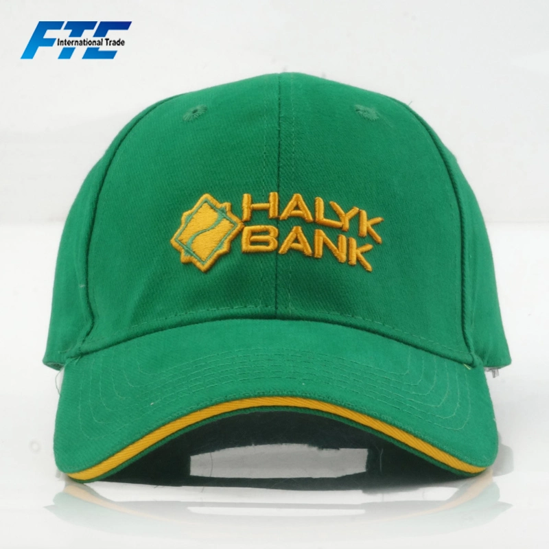 Custom 3D Promotion Embroidery Polo Baseball Cap with Metal Buckle