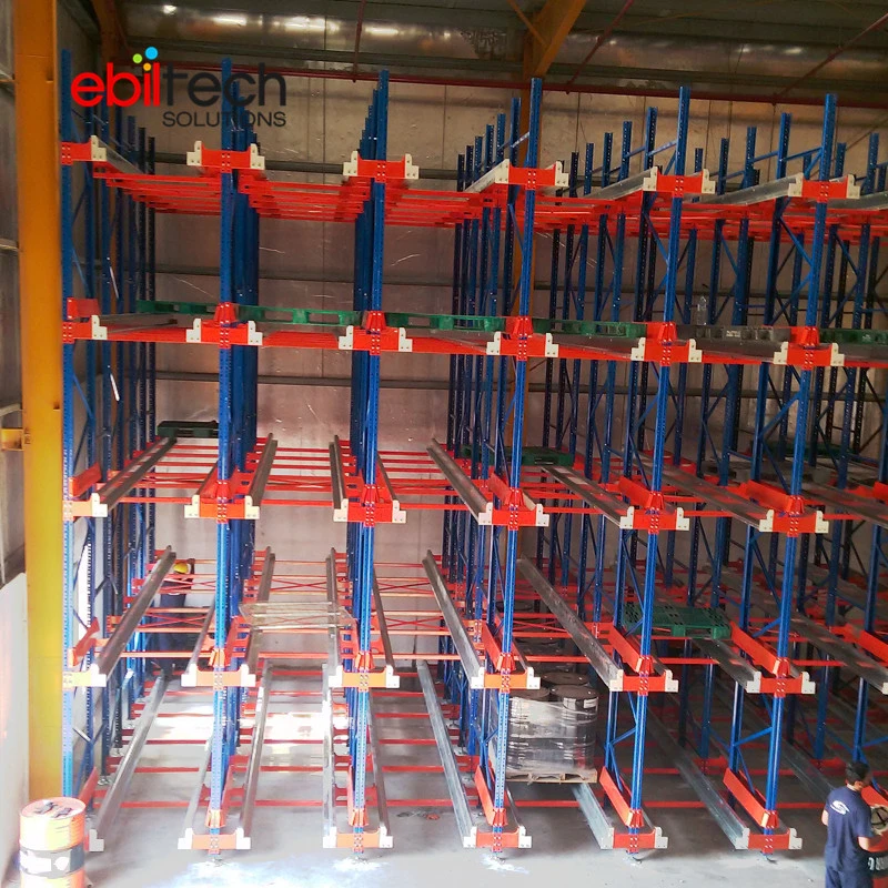 Storage Rack System for Fifo/Filo Radio Shuttle Racking Warehouse