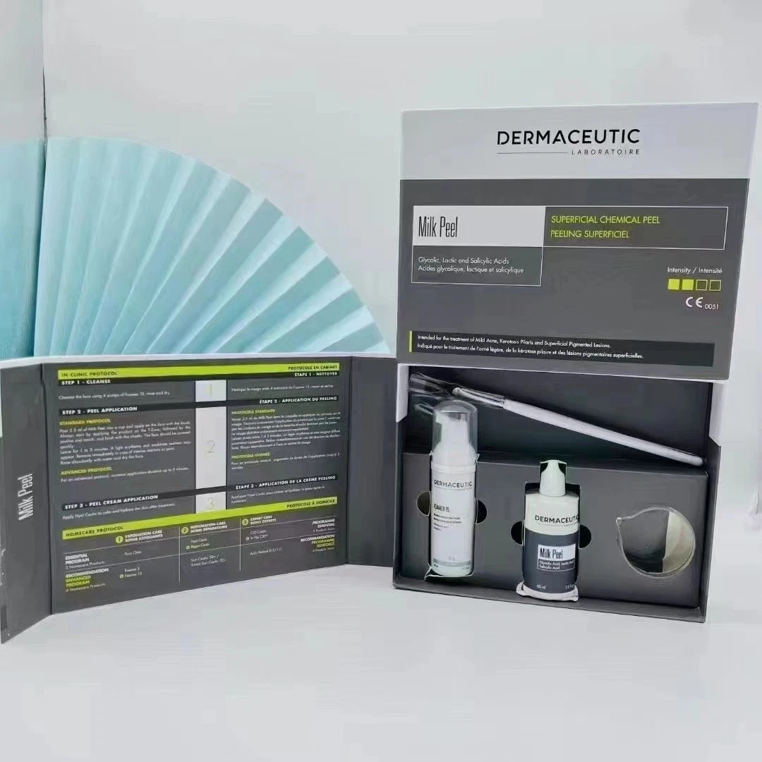 Dermaceutic Milk Peel Body Whitening and Lighten Acne Marks Making The Skin Shiny Glutax Skin Whitening