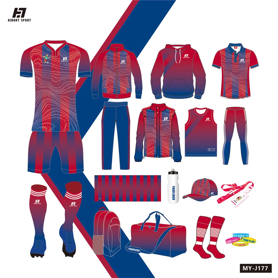 2023 Aibort Wholesale Custom Blank Soccer Uniform Jersey Sport Wear Football Jersey Shirt Kids Soccer Jersey Sets